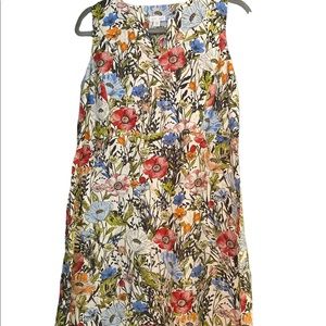 J.Jill love linen floral dress with pockets!!!